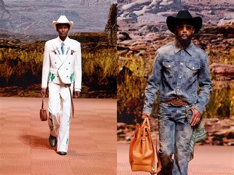 pharrell louis vuitton western|louis vuitton cowboy western fashion.